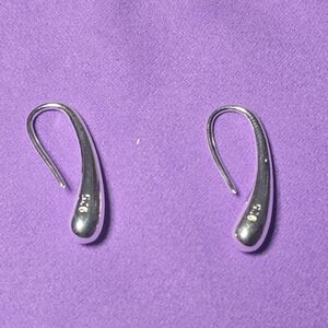 Elegant Silver Teardrop Earrings